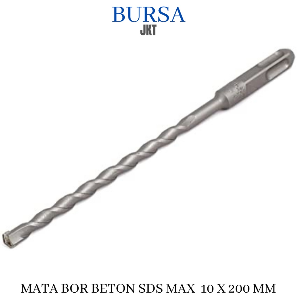 SDS MAX SQUARE KOTAK MATA BOR TEMBOK BOBOK BETON HAMMER DRILL PANJANG 200 MM