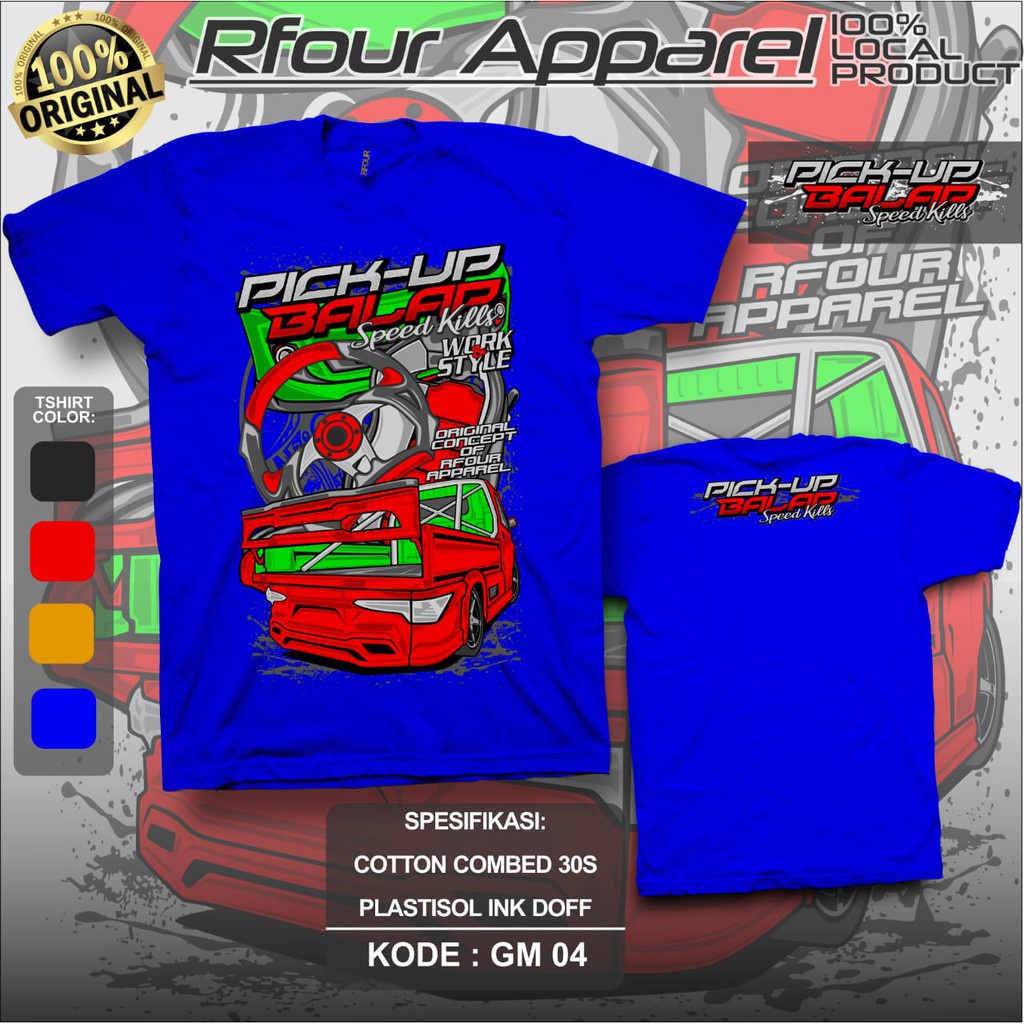 ▥KAOS GRANMAX PICK UP/GROSIR KAOS/KAOS GRANMAX/GM04/KAOS SABLON PLASTISOL/KAOS KATUN/KAOS OBLONG/KAO