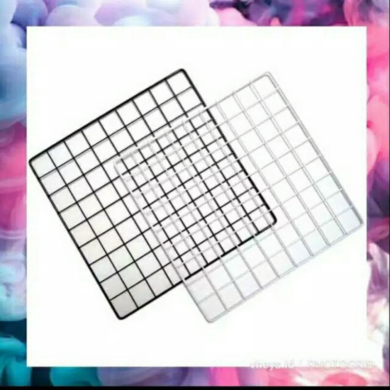 HIJANG PERSEGI warna hitam meshboard grid wire hijang ram