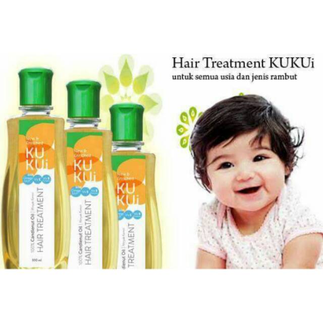 Minyak Kemiri Kukui Original 100% Penyubur Rambut Bayi Anak Dewasa