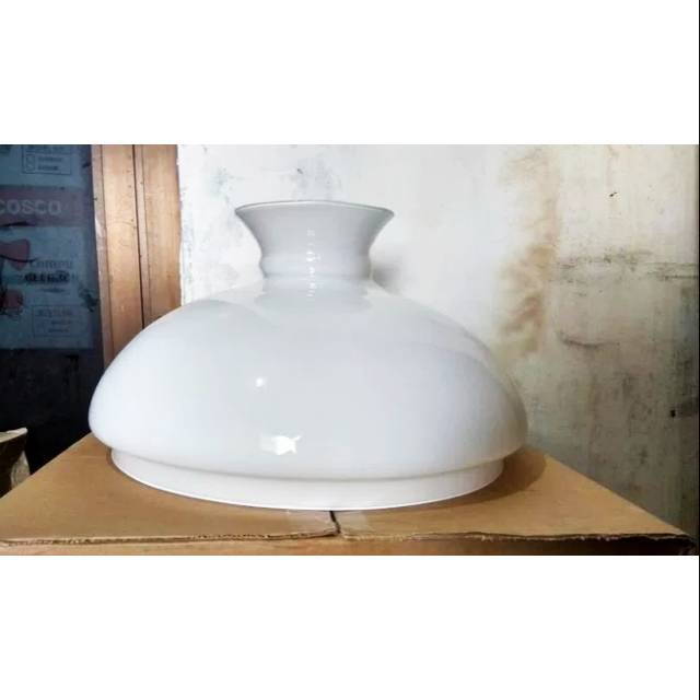 Kaca lampu gantung klasik antik ukuran diameter 35 cm