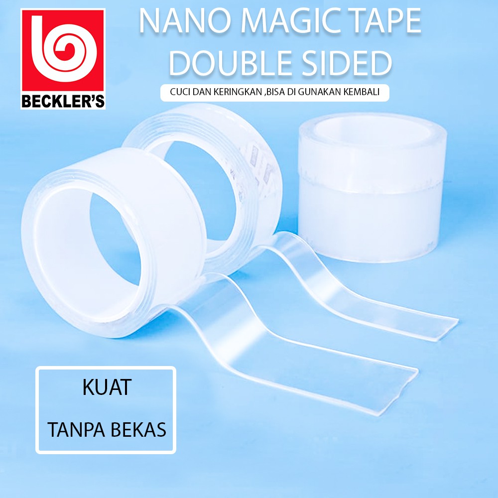 Tape Nano / Double Tape / Super Tape / Isolasi Bening super Kuat.Import