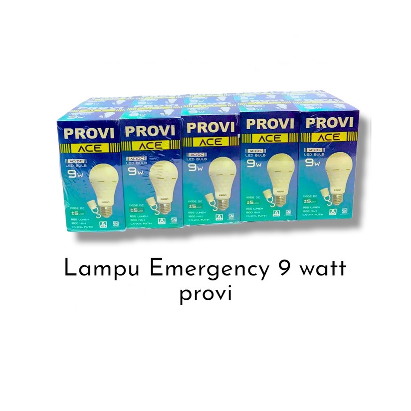 PROVI ACE LAMPU LED EMERGENCY 9 12 WATT LAMPU MAGIC LAMPU DARURAT AC/DC