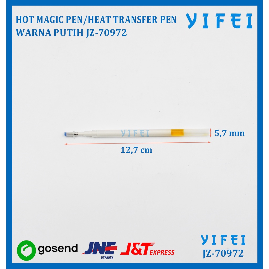 HOT MAGIC PEN / HEAT TRANSFER PEN WARNA PUTIH YIFEI-70972