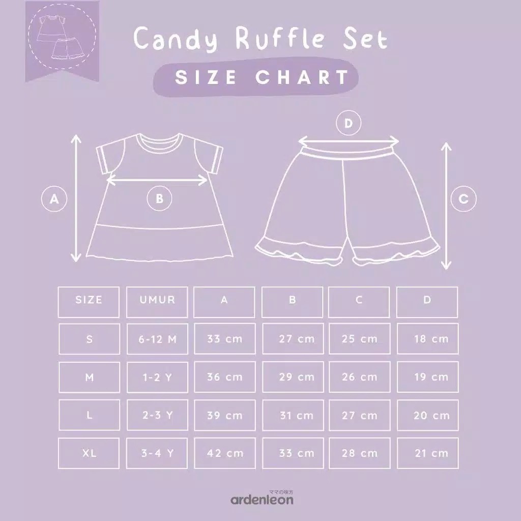 Ardenleon Candy Ruffle Set