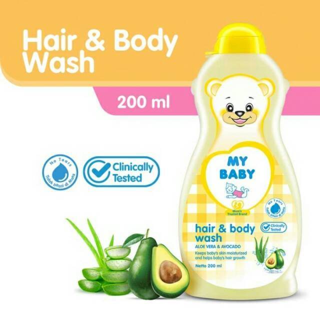 My Baby Shampo 200ml//milk bath 200ml,2 in 1  200ml ORIGINAL-BPOM