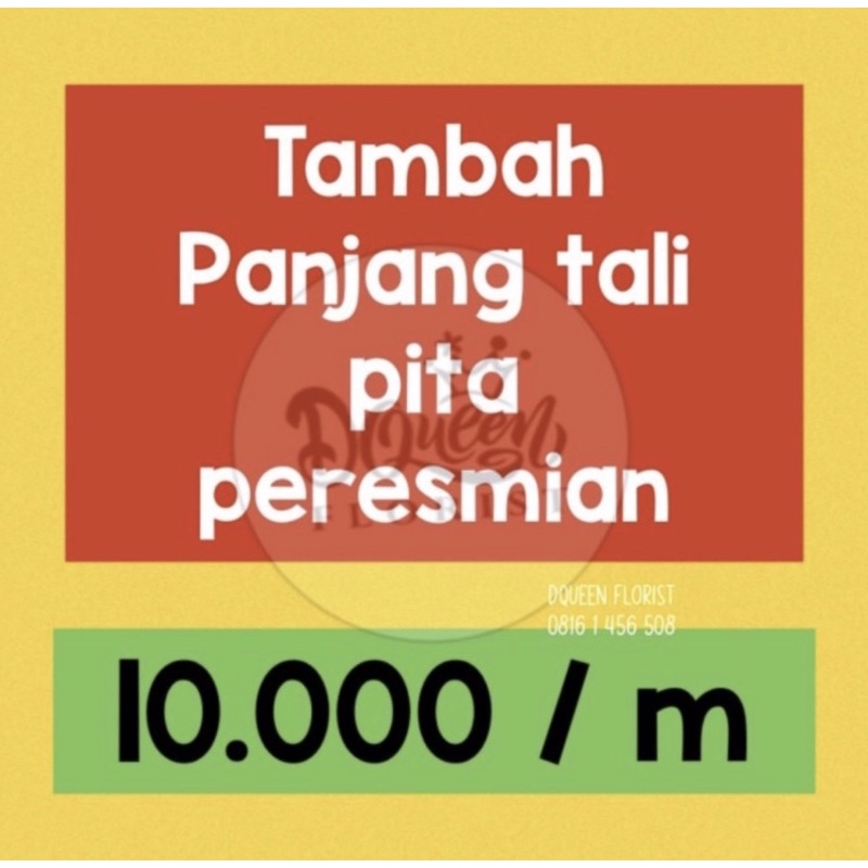 Penambahan tali pita peresmian