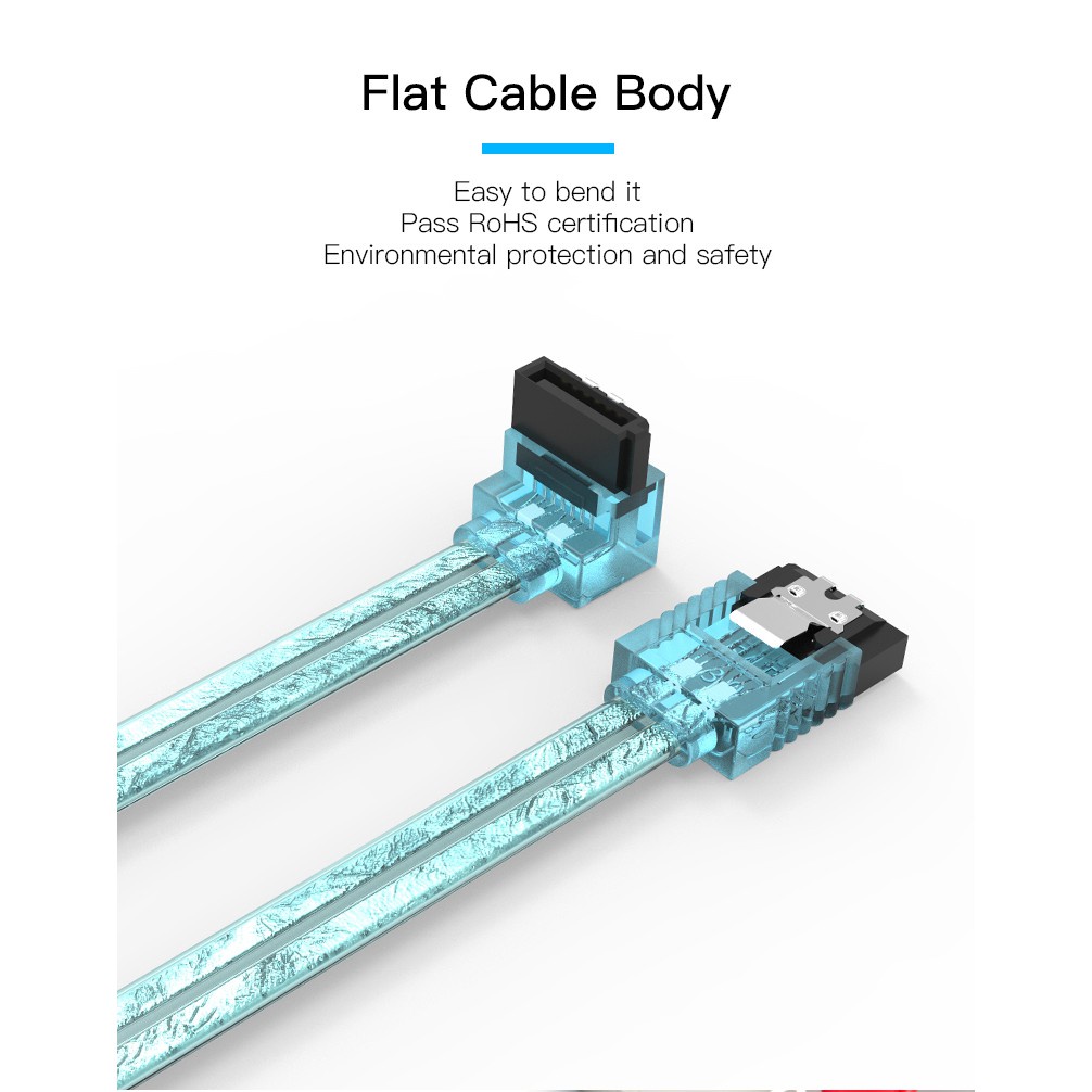 Vention Kabel Data Kecepatan Tinggi SATA 3.0 Hingga 6gbps Untuk SSD HDD / CD Driver / CD Writer