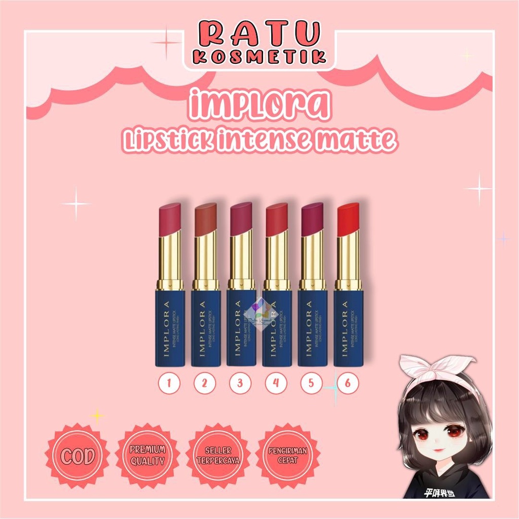 ❤ RATU ❤ Implora Lipstik Intense Matte | Lipstick Implora Intensif (✔️BPOM)