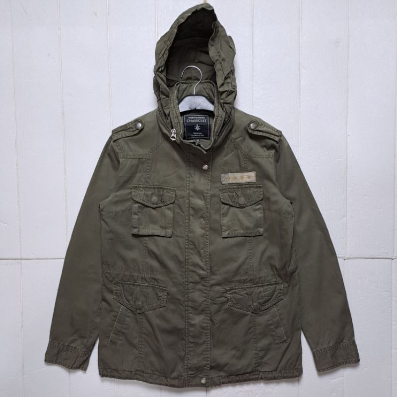 JAKET PARKA BY CHASECULT M65 FIELD JACKET MILITARY FASHION  SIZE M