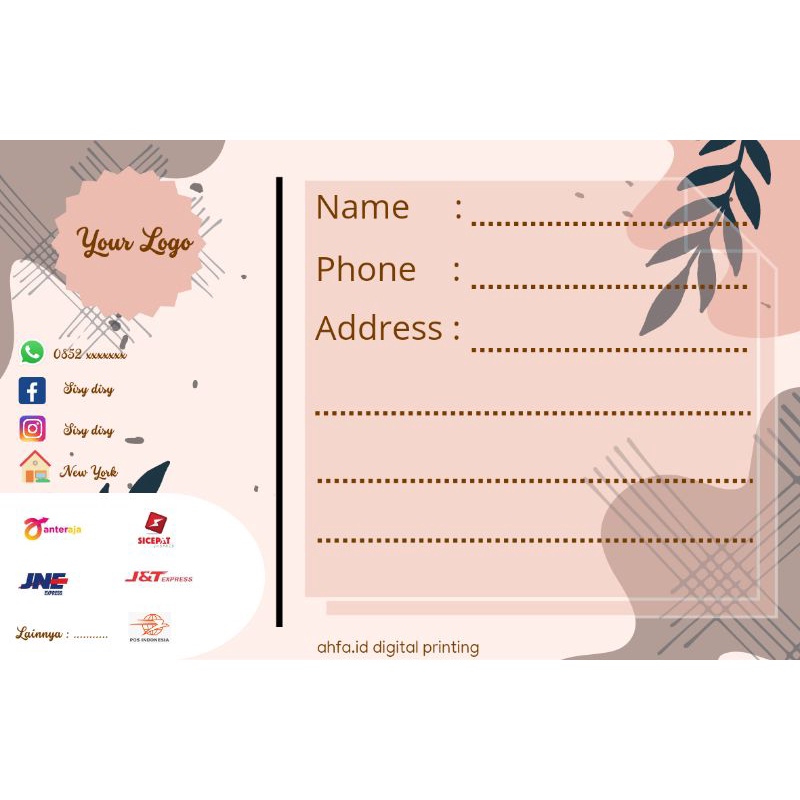 

LABEL PENGIRIMAN MURAH / LABEL MURAH / LABEL OLSHOP