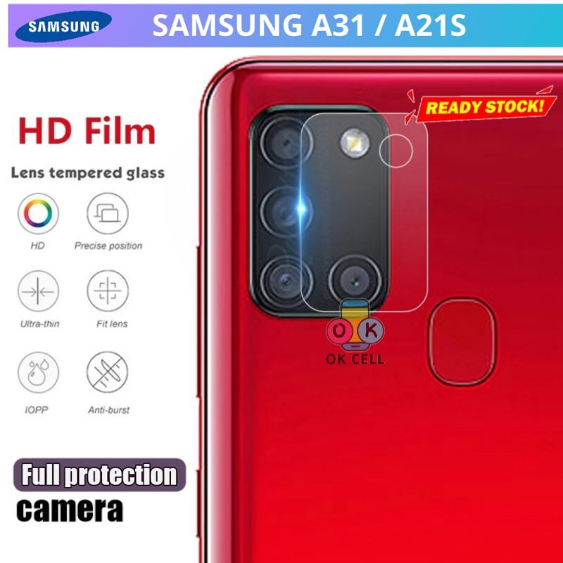 Tempered Glass Camera TG Anti Gores Kamera Samsung A31.A21s Pelindung Antigores Kamera Belakang