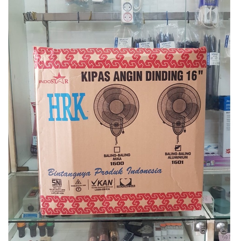 KIPAS ANGIN DINDING HRK 16'' BALING BESI