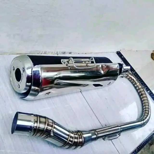 Knalpot Tiger Revo Full Cacing D50 Pnp Cbr Tiger Vixion Sonic Mx Fu R15 Dll Shopee Indonesia