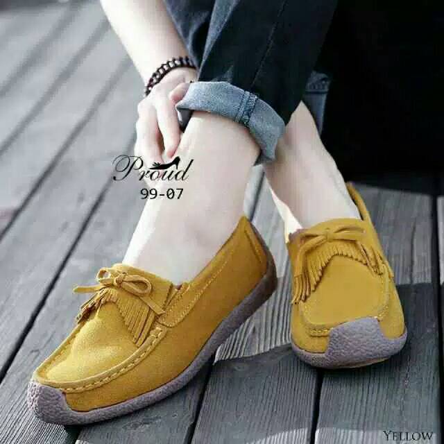 Sepatu wanita flat shoes rajut 02
