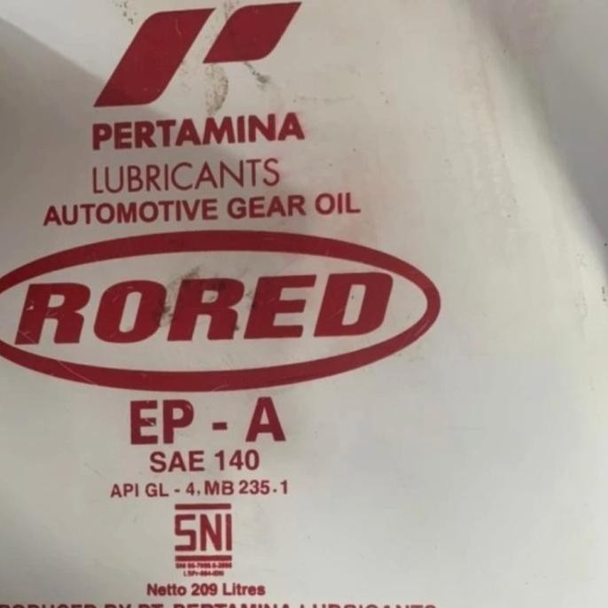 Oli Gardan/Transmisi PERTAMINA RORED EP A 140 Pelumas sae 140