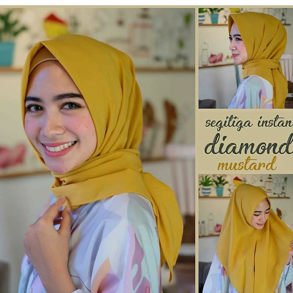 Jilbab Segiempat Instan Segitiga Instan Diamond (Promo Launching)