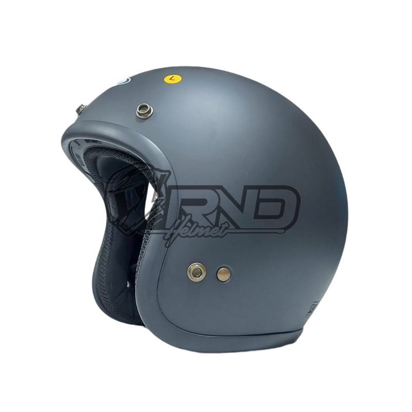 Helm Zeus Zs 385 Retro Black Matt Hitam Doff