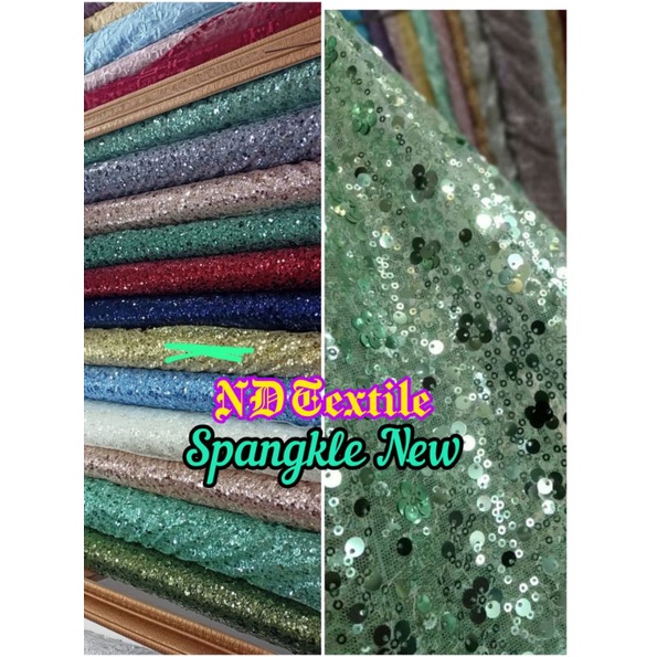 Kain TILE PAYET SEQUIN PREMIUM//Payet Sequin/Payet Sorousky/Bahan Gaun/Kebaya