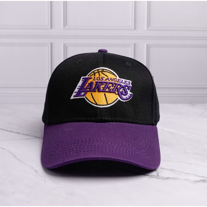 Topi Pria Topi Pria import Lackers ungu - hitam ungu(E6G8) Topi Pria Import Topi Pria Polos Topi Bas