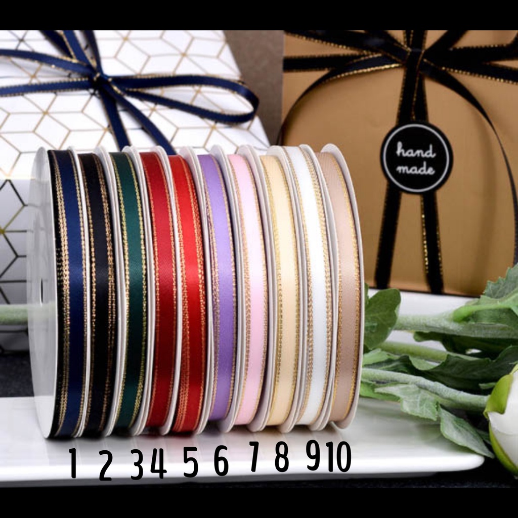 

PITA SATIN POLOS LIST GOLD 0.5 cm (HARGA PER YARD)