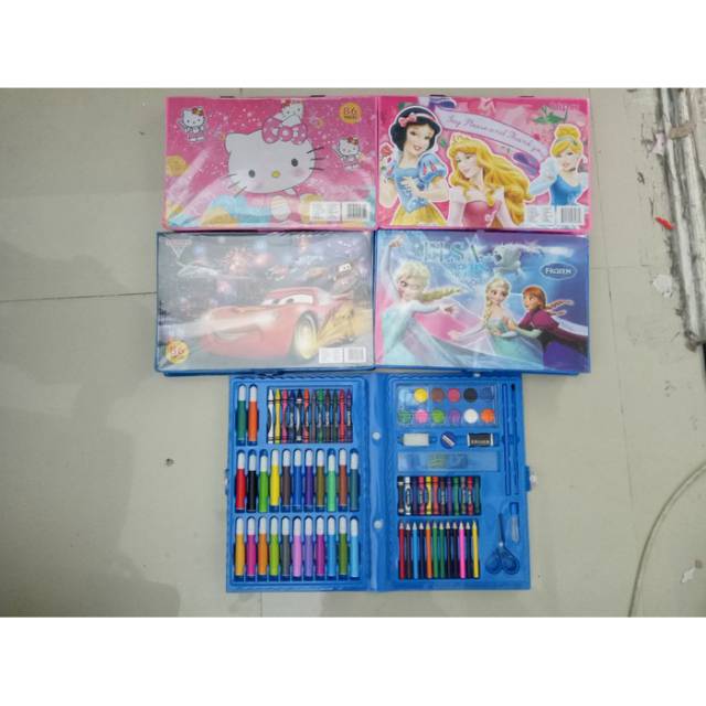 

crayon koper 1set isi 86pcs pensil warna mainan edukasi