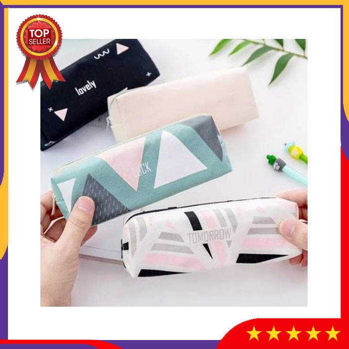 

ZVA3 Tempat Pensil Pencil Case Abstrac Design Pouch Alat Tulis Peralatan Sekolah