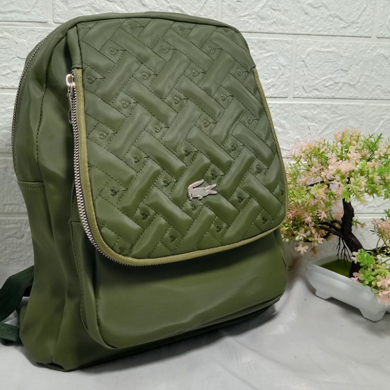 Ransel Fashion Wanita NiLon bordir-F hijau