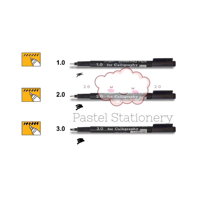 

Snowman Calligraphy Pen FT-700 - Pulpen Kaligrafi Hitam 1.0 2.0 3.0