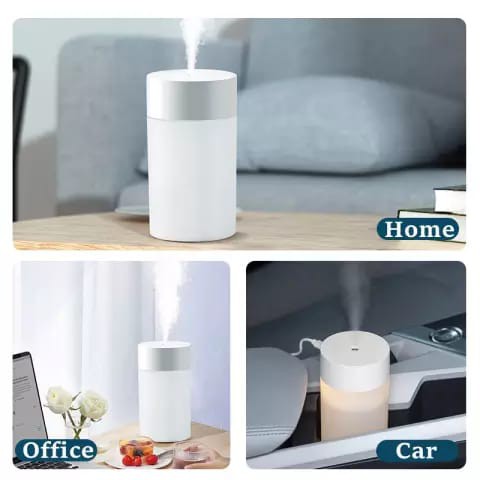 Diffuser Aromatheraphy humidifier 260 ML  - 360 ML with 7 colour LED Light - Pelelmbab Ruangan