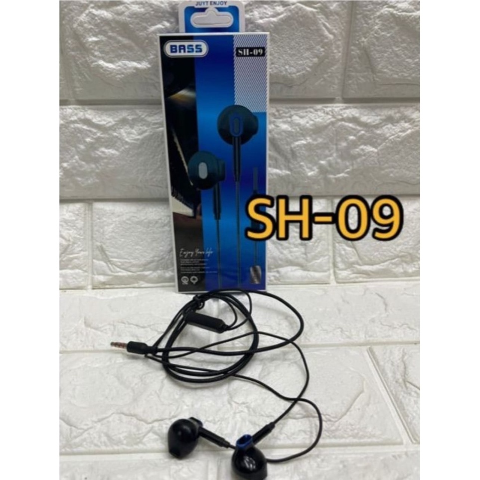 Earphone Headsheet Handsfree HF BASS + MIC SH-01 / SH-02 / SH-07 / SH-08 / SH-09