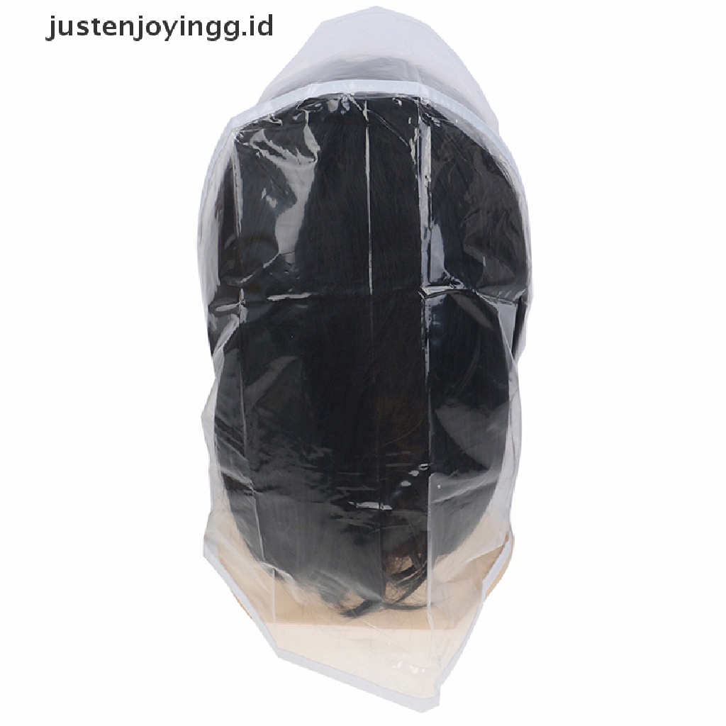 1pc Topi Bonnet Pelindung Bahan Plastik Bening