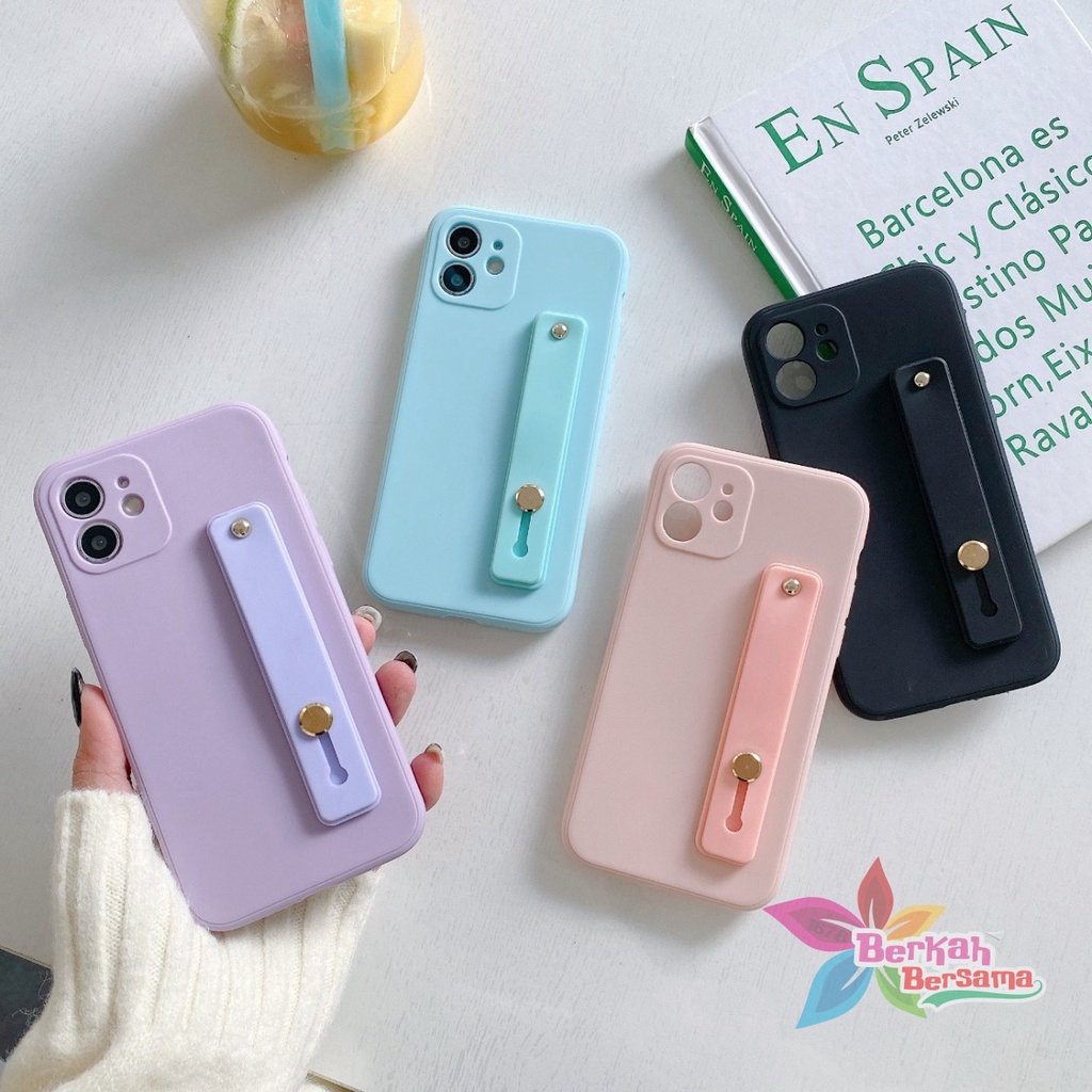 SOFTCASE MACARON HANDSTAND STANDING REALME C1 C2 5 5I C3 PRO 7 7I C17 BB6188