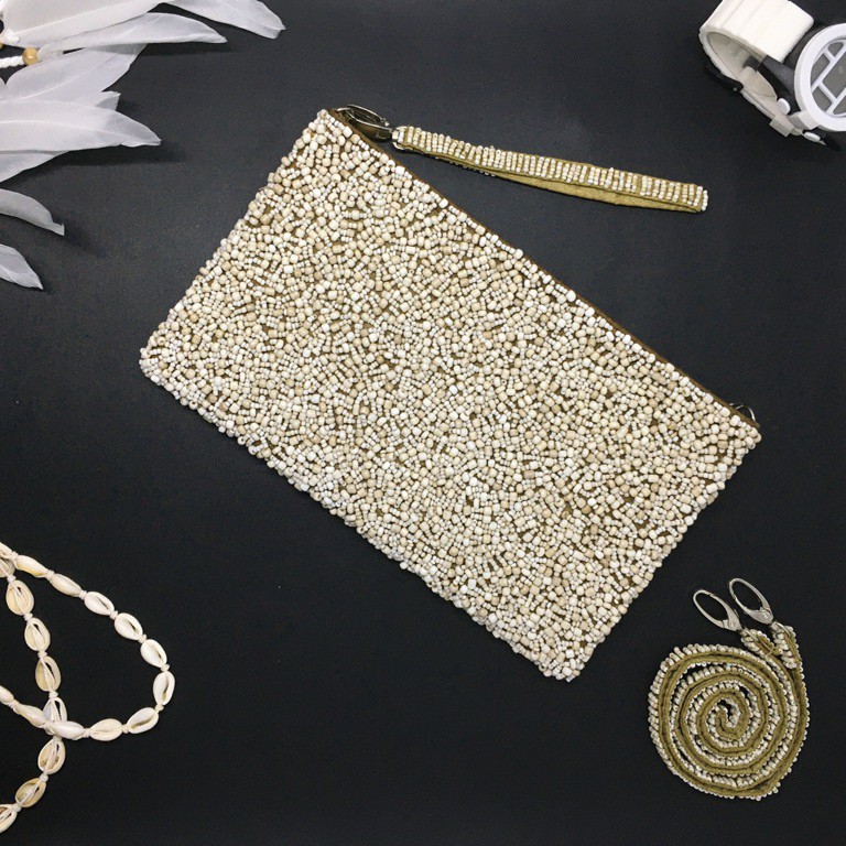 Tas Manik Monte Handmade Khas Bali JUMBO Size (25 x 15 cm: Tali Double)