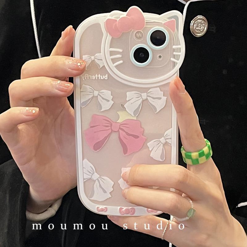 Case Transparan Motif Kartun Lucu Gaya Jepang Korea Untuk Iphone 13 12 Pro Max X 11