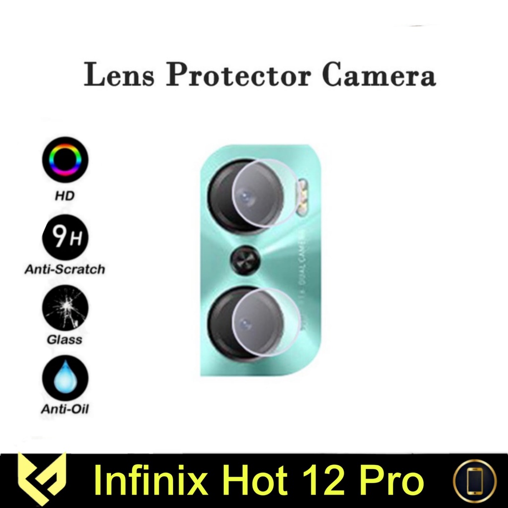 Tempered Glass Camera  Infinix Hot 12 Pro Anti Gores Camera Belakang pelindung lensa camera - Fids