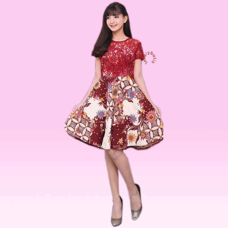 Lovely Vista Dress Batik Wanita Modern