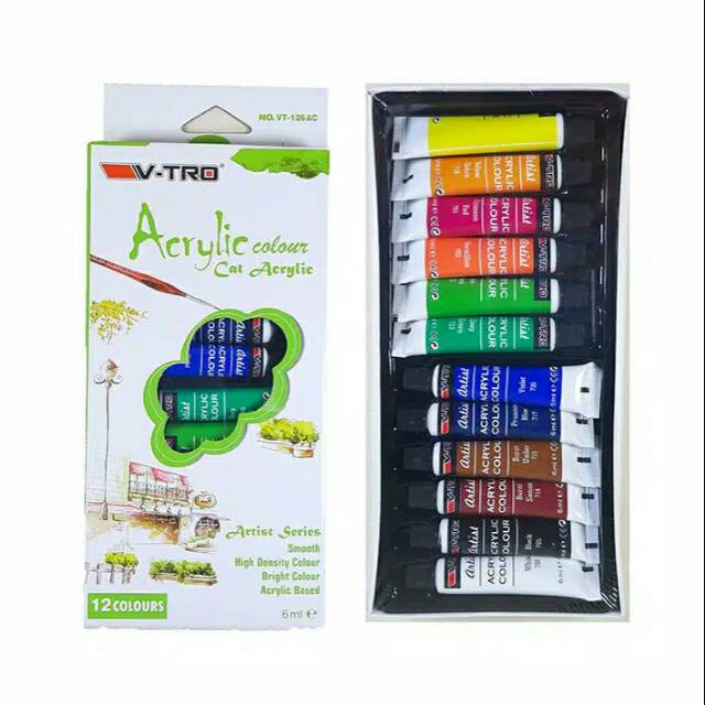 

V-TRO Cat Acrylic 12 Warna