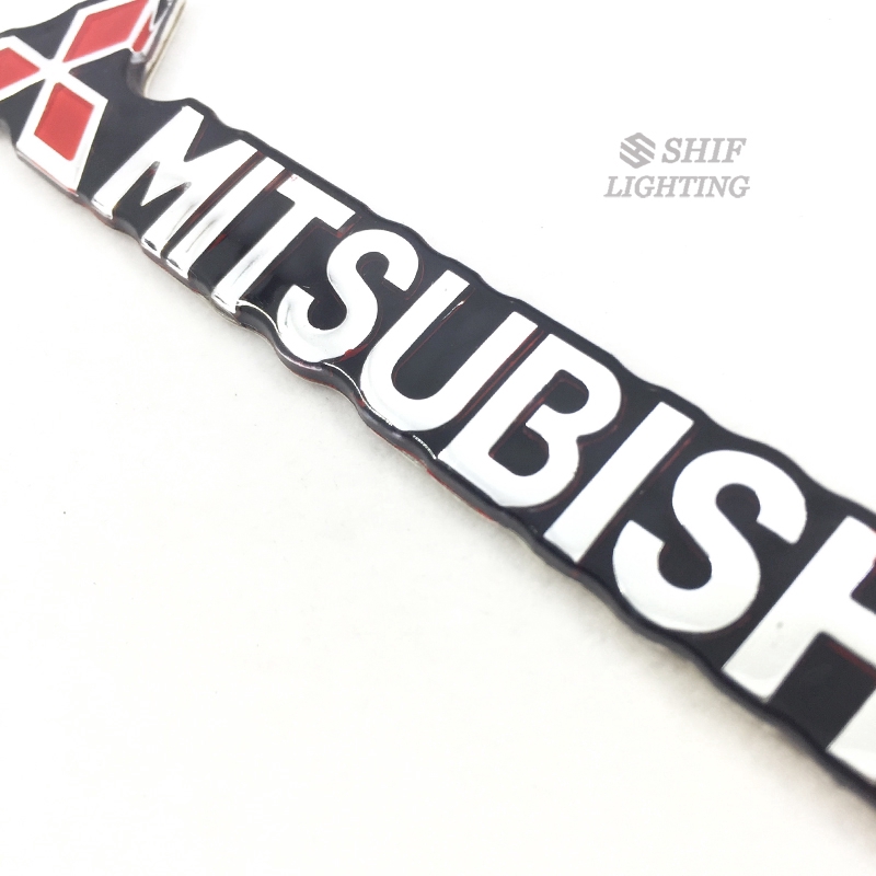 1pc Stiker Emblem Logo MITSUBISHI Bahan ABS Kualitas Tinggi Untuk Fender Samping Mobil