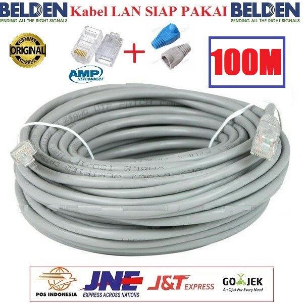 Kabel LAN Belden 100 M UTP RJ45 Cat5E ORIGINAL USA 100 Meter - Cat5 100m