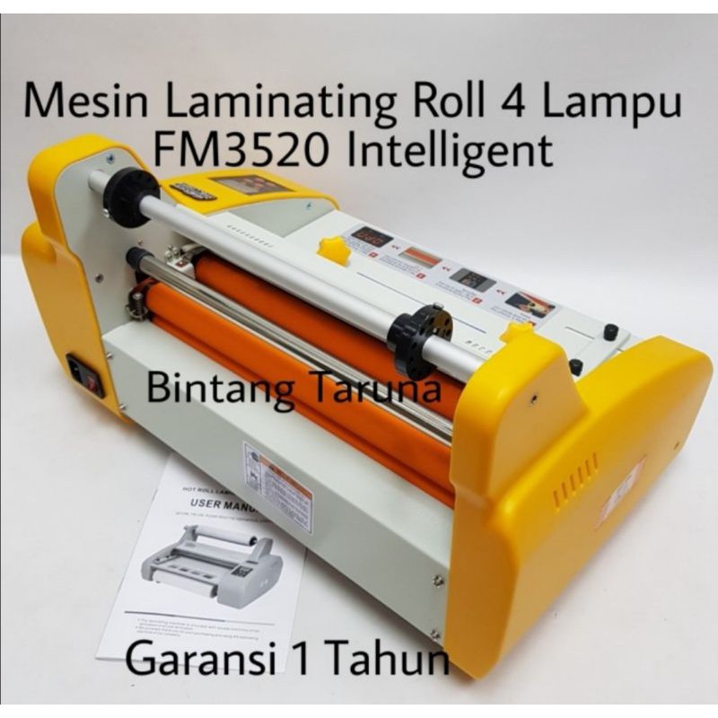 Mesin Laminasi Roll FM3520 Mesin Laminator FM3520 Intelligent 4 Lampu