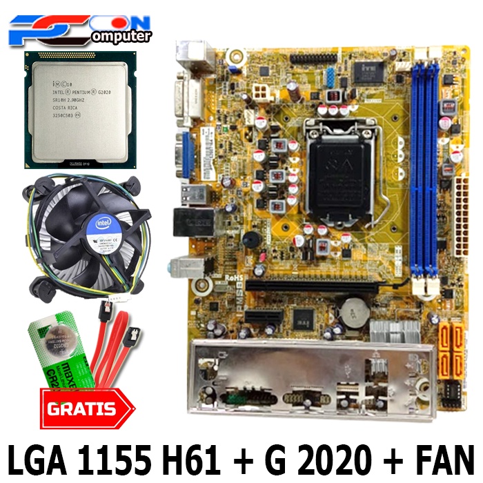 Mainboard motherboard mobo h61processor G2020 PEGATRON