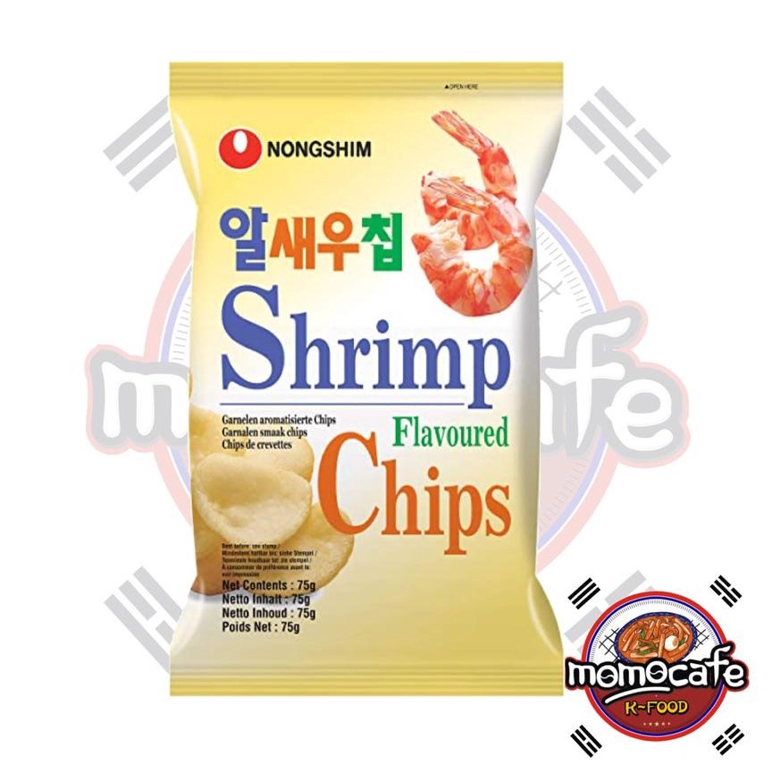 

Nongshim Shrimp Flavoured Chips - Snack Korea Rasa Udang 75g Made In Korea