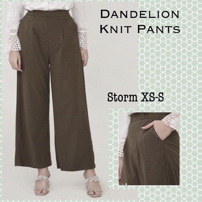 Dandelion Knit Pants Storm XS-S by Wearing Klamby