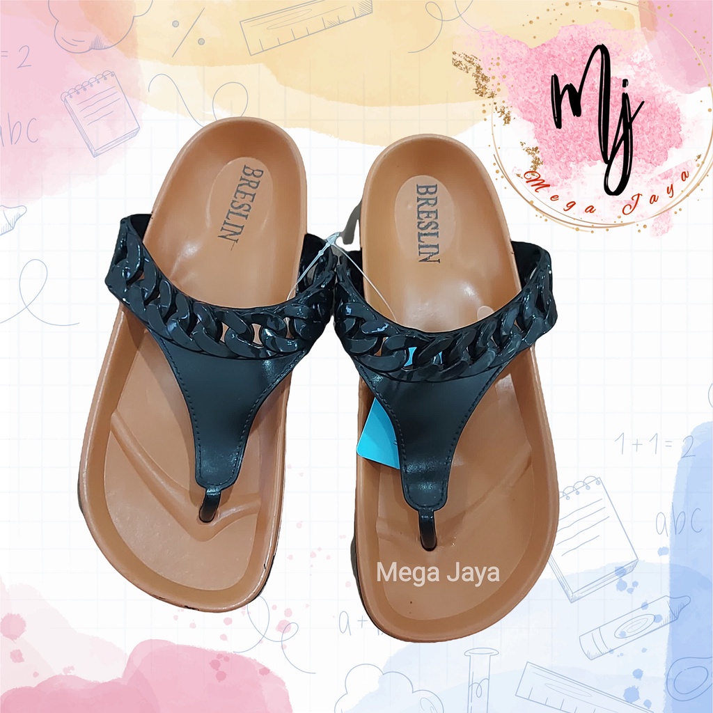 sandal import wanita breslin sendal jepit fashion murah