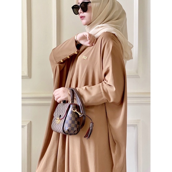 aisyah kaftan by Nz kaftan baby brown
