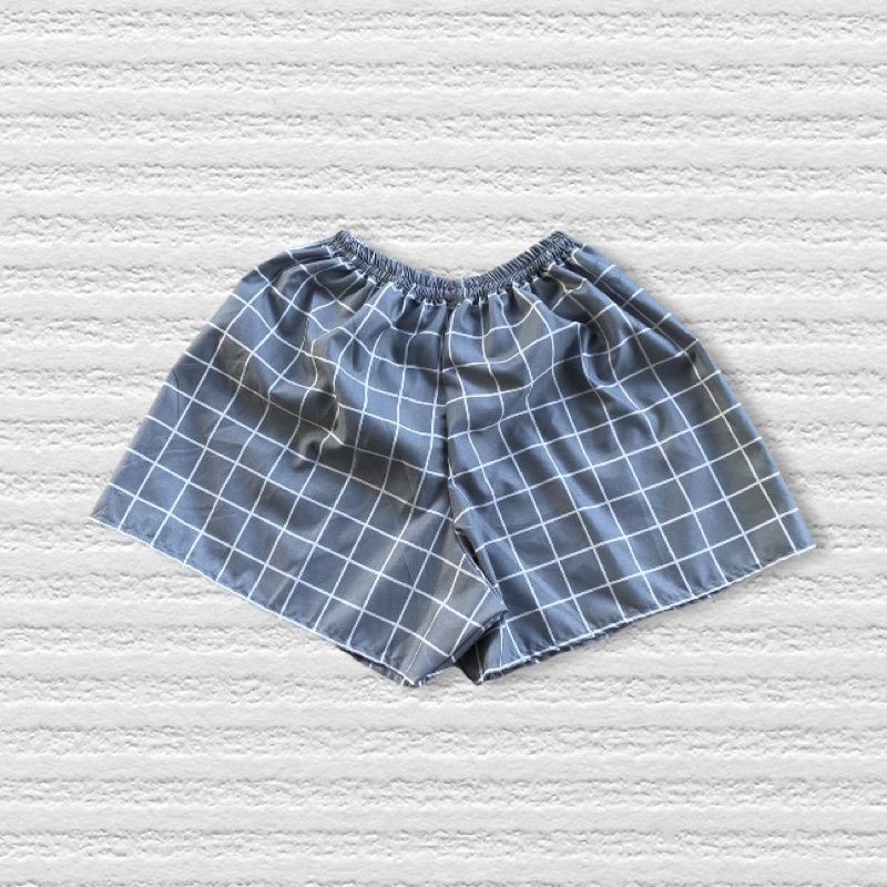 boxer Tartan .celana kolor unisex pria wanita dewasa. celana motif kotak kotak boxer  2022