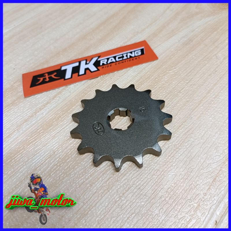 gear depan 428 TK racing klx Dtracker 150 ukuran 13 14 15 16