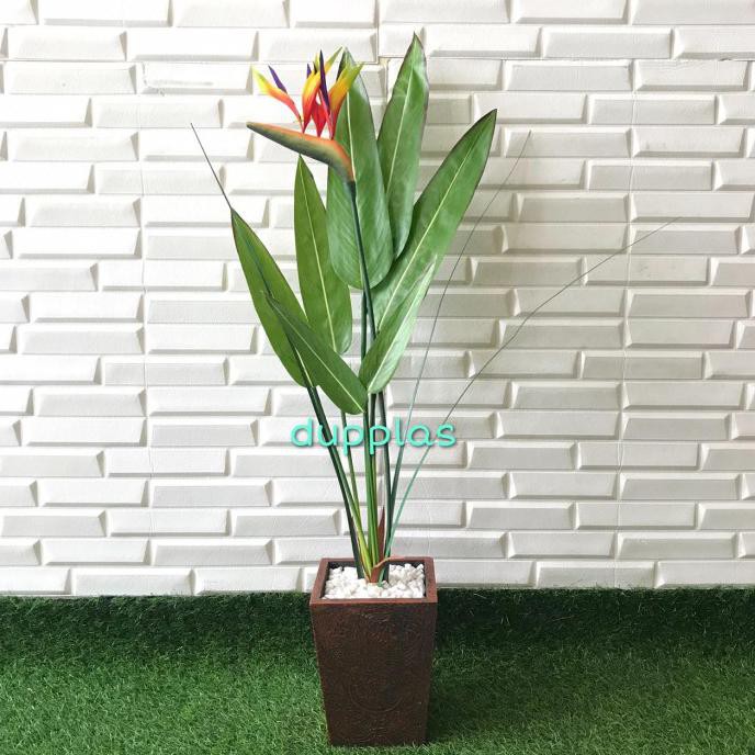 Pohon Daun Heliconia Latex Bunga Heliconia Artificial Tanaman Plastik