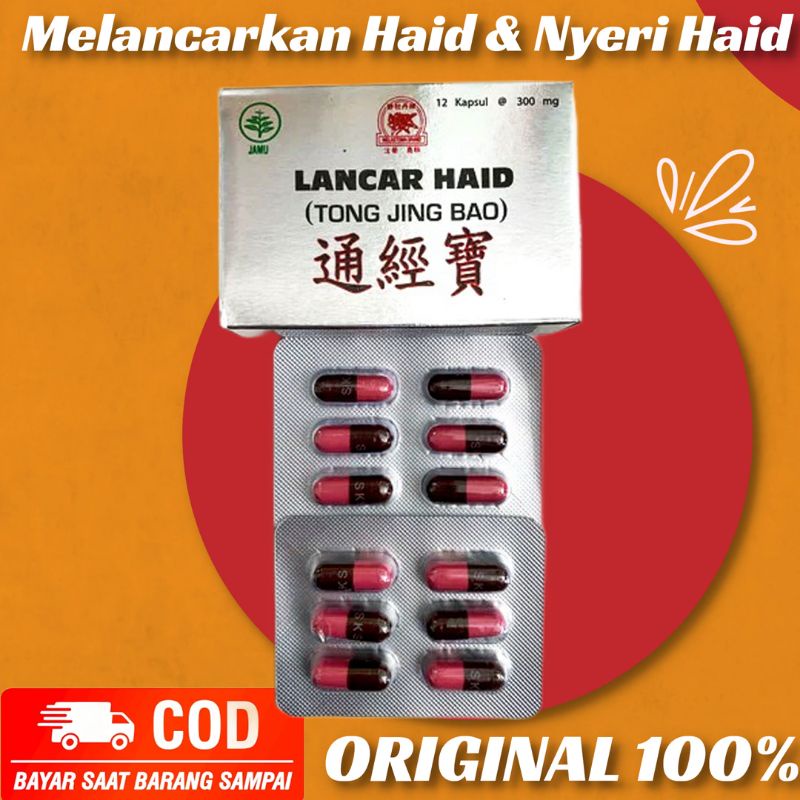 Obat Herbal Lancar Haid Tong Jing Bao Nyeri Original Cina BPOM